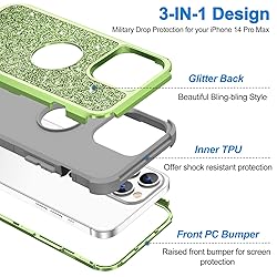 Hython for iPhone 14 Pro Max Case, Heavy Duty