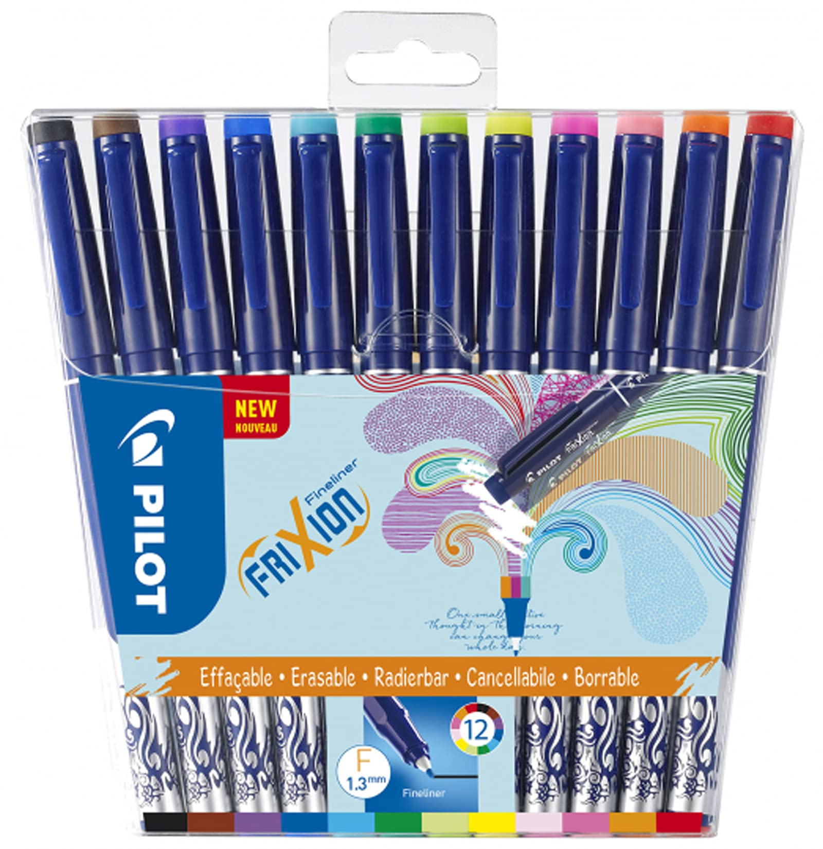 PILOT FriXion Erasable Fineliner Set of 12