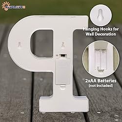 HXWEIYE Light Up Letters P, LED Marquee Letters