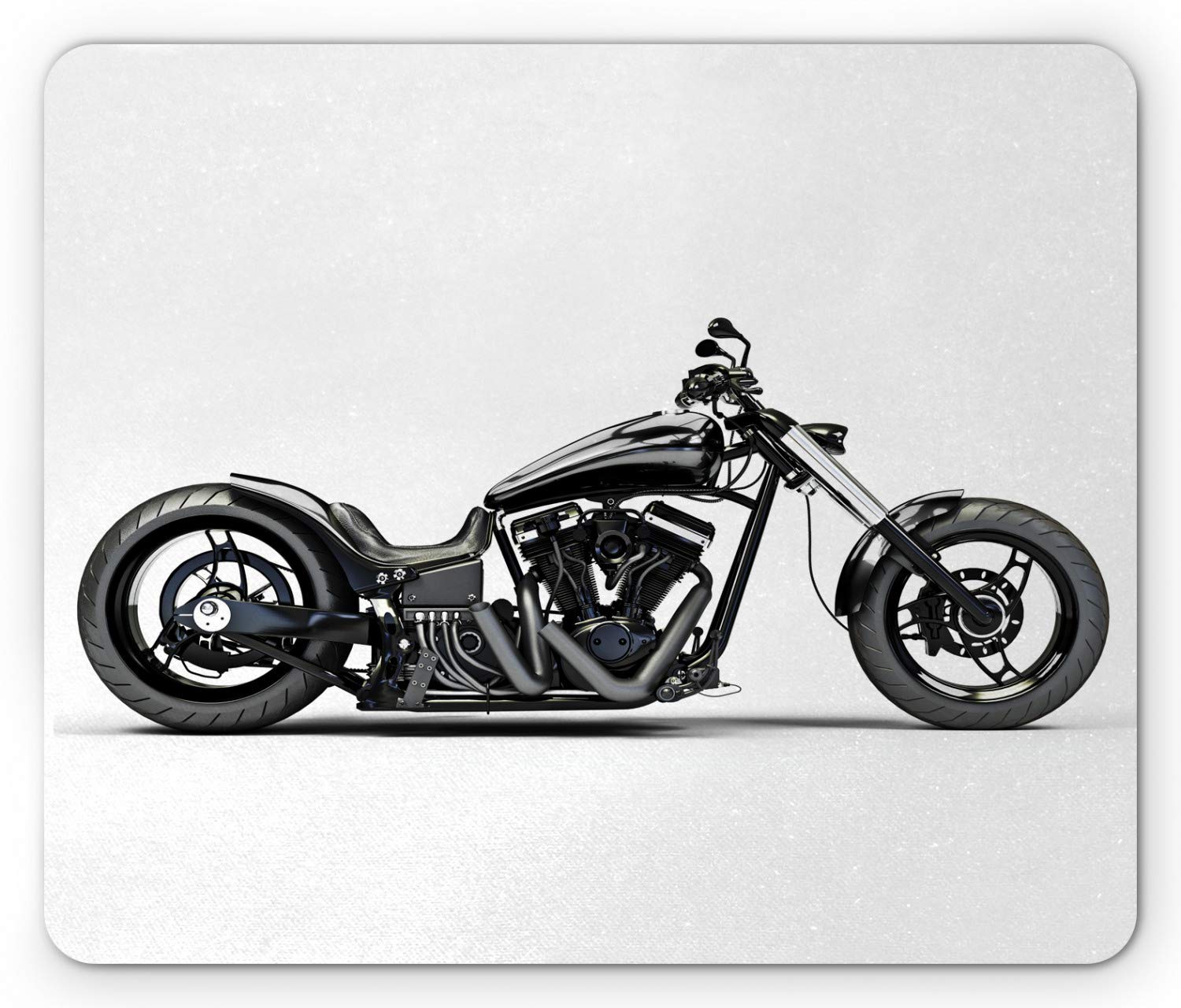 Ambesonne Manly Mouse Pad, Custom Motorcycle