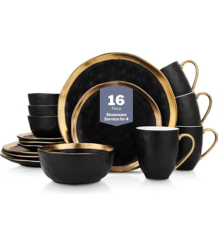 Noritake Conjunto de 5 peças Odessa Cobalt Gold, serviço para 1