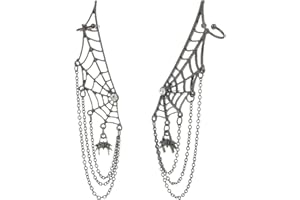 Madison Tyler Halloween Earrings for Women | Skeleton | Skull | Ghost | Pumpkin | Spider web | Wizard hat | Trick or Treat | Halloween Dangle Earrings Gift