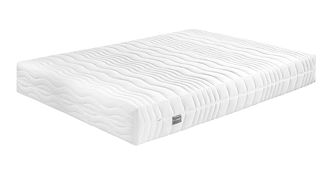 Traumnacht Komfort XXL 7-Zonen Tonnentaschenfederkernmatratze, mit Visco-Gelschaumauflage Härtegrad 3.5 (H3.5), 140 x 200 cm