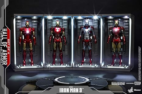 hot toys iron man hall of armor