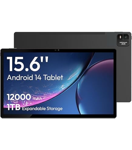 Amazon.com : MESWAO 15.6 Inch Android 14 Tablet, 2025 Large Tablet