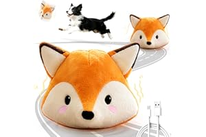 VYsTN Automatic Puppy Toy for Anxiety & Boredom Relief - Self-Moving, Bouncing & Vibrating with Sound for Mental Stimulation | Rechargeable, Chew-Resistant for All Breed Sizes