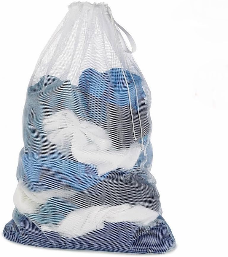 Veewon 2 Piece Mesh Laundry Bag Washing Bags Large Washing Machine Laundry Bags Net 60 x 90cm