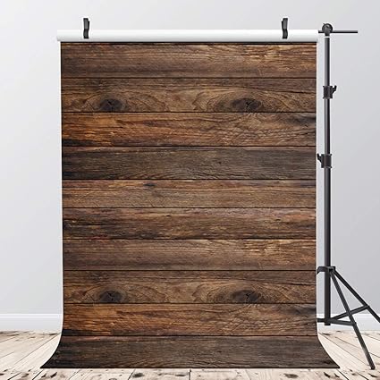 Aiikes 5 7ft Brown Wood Floor Photography Backdrop Amazon Co Uk