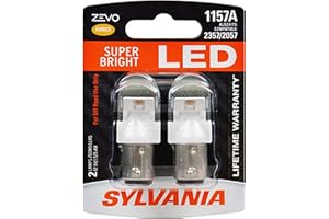 SYLVANIA - 1157 ZEVO LED Amber Bulb - Bright LED Bulb, Ideal for Park and Turn Lights (Contains 2 Bulbs)