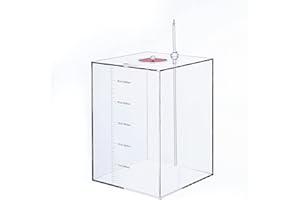 DEHAO Acryli Made Liquid Storage Bucket 2.6 Gallons, Working with Dosing Pump,Auto Top Off System Reservoir Container