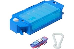 HEX Bots Nano On-The-Go Launcher with 1 Bonus Flash Nano, Autonomous Mini Robot Sensory Toy and Carrying Case, Toy Playsets f