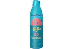 Coppertone Kids Sunscreen Spray, SPF 50 Sunscreen for Kids, Water Resistant Broad Spectrum Sunscreen Spray, 5.5 Oz