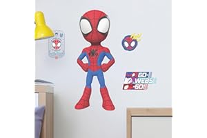 Wall Palz Marvel Spidey and His Amazing Friends Wall Decal - 24" Augmented Reality Spider-Man Bedroom Wall Decor Peel and Stick Vinyl Wall Stickers