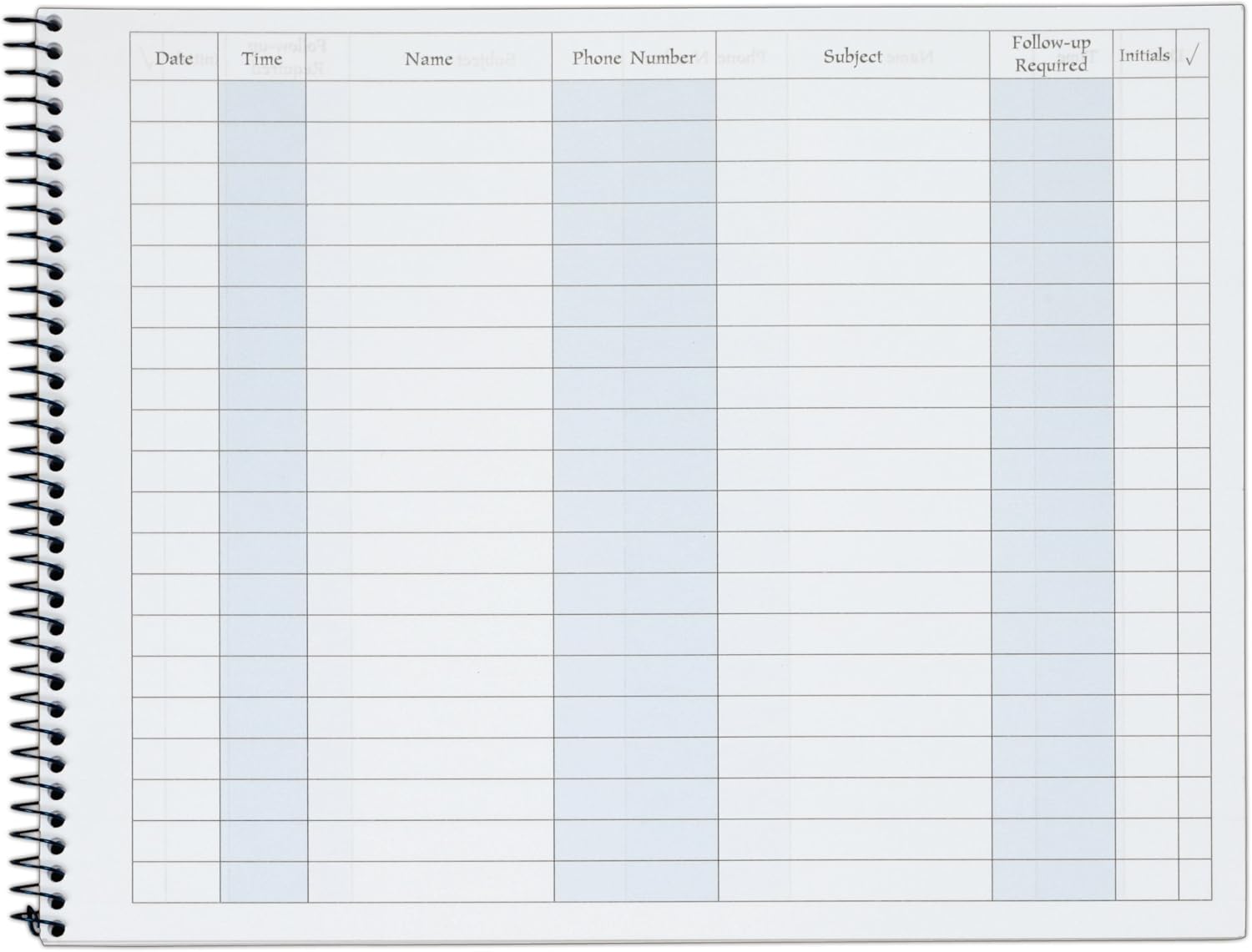 Adams Activity Log Book, Spiral Bound, 8.5 x 11 Inches, 100 Pages, White (S1185ABF) (Тwo Рack, White) : Office Products