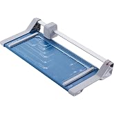 Dahle 507 Personal Rotary Trimmer, 12" Cut Length, 7 Sheet Capacity, Self-Sharpening, Automatic Clamp, German Engineered Paper Cutter