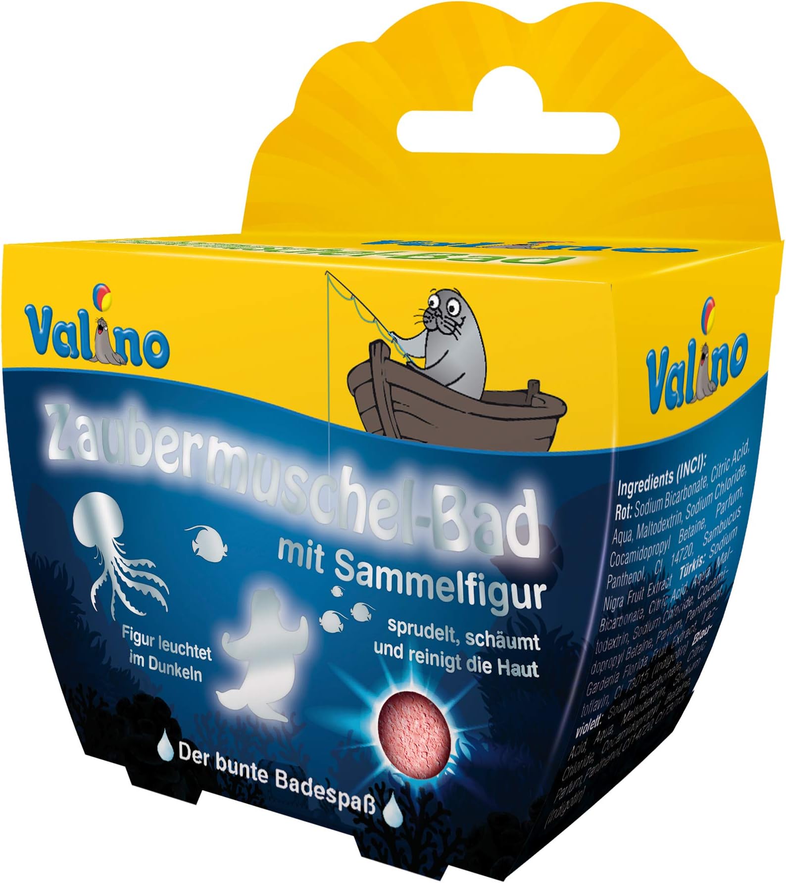 Valino Magic Bath Shell Red Pack of 6