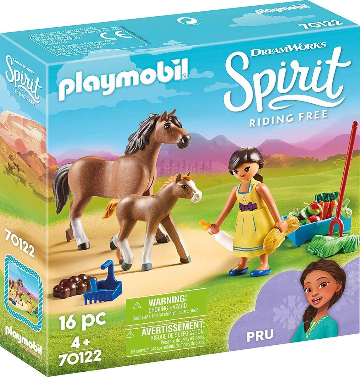 Playmobil 70122 DreamWorks Spirit Pru with Horse and Foal, Fun Imaginative Role-Play, PlaySets Suitable for Children Ages 4+