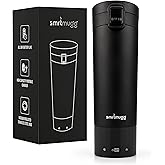 SMRTMUGG Heated Coffee Mug, All Day Battery Life, Battery Powered Travel Mug, Smart Mug, Great for Coffee and Tea, Fast Heati