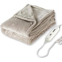 Amazon.com: Tefici Electric Heated Blanket Throw, Super Cozy Soft ...