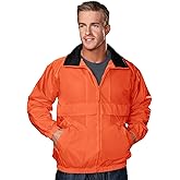 AFC Men’s Windbreaker Jacket Regular & Big & Tall S to 6X Water Resistant Coat (US, Alpha, X-Large, Regular, Tall, Osha Orange)