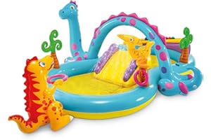 Intex Dinoland Inflatable Play Center, 131" X 90" X 44", for Ages 3+