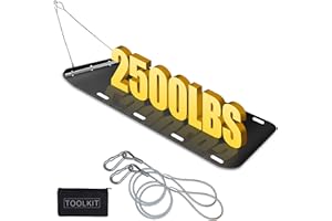 JOEWUZUN 48" x 110"- Yard Drag Sled with Pull Cables 1/8" HDPE Thickened Yard Glide Heavy Duty Multipurpose Yard Hauler for Haul Debris, Logs, Firewood, Wood Chips (110IN)