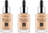 Catrice HD Liquid Coverage Foundation Ivory Beige 005 3 x 30 ml Pipette