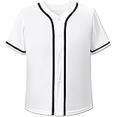 Boys Baseball Jersey Button Down Hip Hop Personalized Sport T Shirts Tops for Kids Girls Toddler Baby