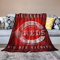 LJHFDM Cincinnati City Baseball Throw Blanket