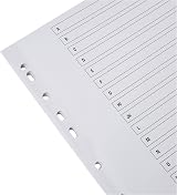 Q-Connect 20 Part A-Z Index Extra Wide Reinforced Multi-Colour Tabs view 4
