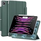 ESR for iPad Pro 12.9 6th/5th/4th Gen, iPad Air 13 Inch Case M3/M2 (2025/2024), Powerful Magnetic Attachment, Slim Trifold Stand Case, Supports Pencil Pro & PUSB-C, Rebound Series, Green