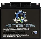 Mighty Max Battery Viper by Mighty Max Battery VP-600-12 Volt 18 AH, 600 Watt Car Audio High Current Power Cell Battery