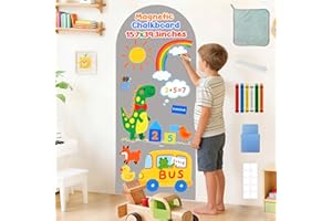 Magnetic Arch Wall Decal for Kids Chalkboard Light Gray Magnet Chalk Board Self Adhesive Contact Paper Peel and Stick Wallpap