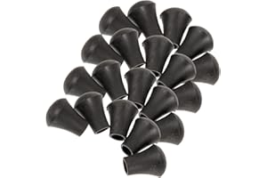 FAVOMOTO 20pcs Rubber Drum Set Foot Sleeves Replacement Anti-slip Bass Drum Leg Tips Accessories for Kits