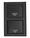 Emporio Armani Twin Wallet Mens Gift Set Black