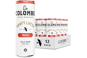 La Colombe Coffee, Triple Draft Latte, 11 fl oz Cans (Pack of 12), Coffeehouse Quality Cold Brew, Specialty Grade Coffee Beans, Ready-to-Drink On-the-Go