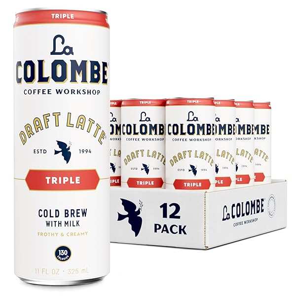 LA COLOMBE COFFEE, TRIPLE DRAFT LATTE, 11 FL...