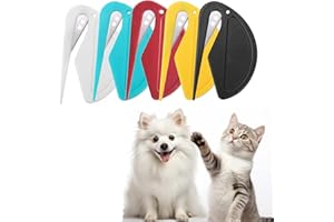 BIXMK Pet Grooming Knotting Comb, 5PCS for Cats and Dogs, Removing Tangled and Loose Knotted Hair for Puppy Kitten, High-grade PP and Stainless Steel Material, Suitable for All Pets