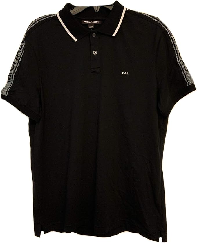 Michael Kors Men's 100 Cotton Black Polo Shirt, Medium at Amazon Men’s