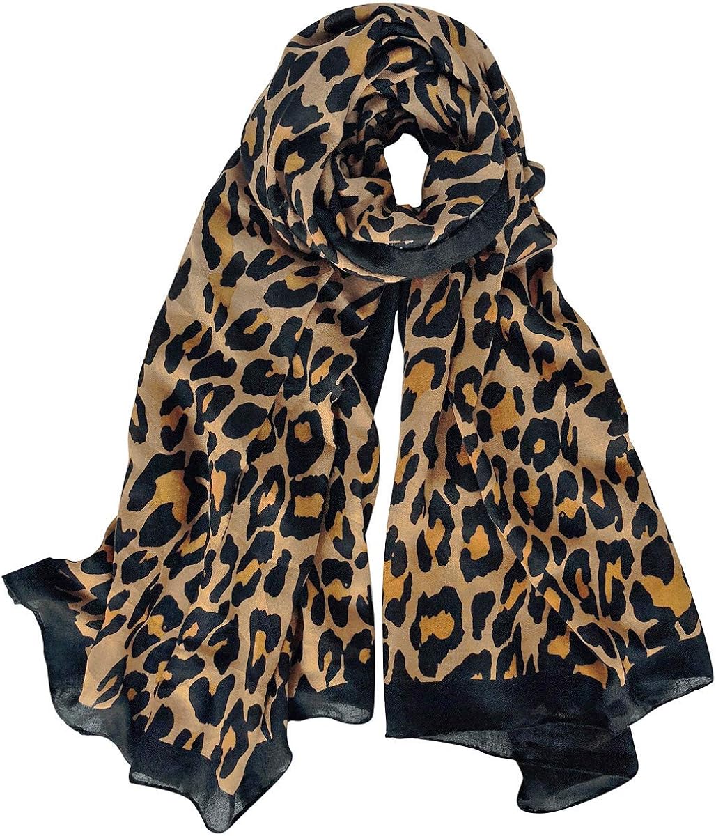 Buy Btmall Animal Print Scarves Cool Cheetah Scarf For Women (Light