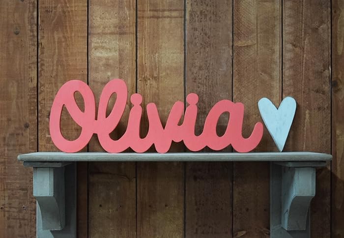 Amazon Com Olivia Custom Wooden Name Sign Nursery Baby Name