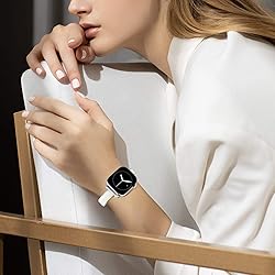 WINGLE Slim Leather Bands for Apple Watch Band for