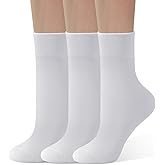 ANDERE ARTE Womens Viscose Bamboo Crew Socks Casual Calf Dress Socks Soft Above Ankle Sock 3-5 Pairs