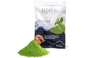 ROYAL SEAFOOD DISTRIBUTION RSD – Premium Wasabi Powder 200g (7 oz) – Real Japanese Horseradish Root Powder for Sushi, Sashimi & Dipping - Hot Wasabi Powder Organic, Gluten-Free Japanese Seasoning