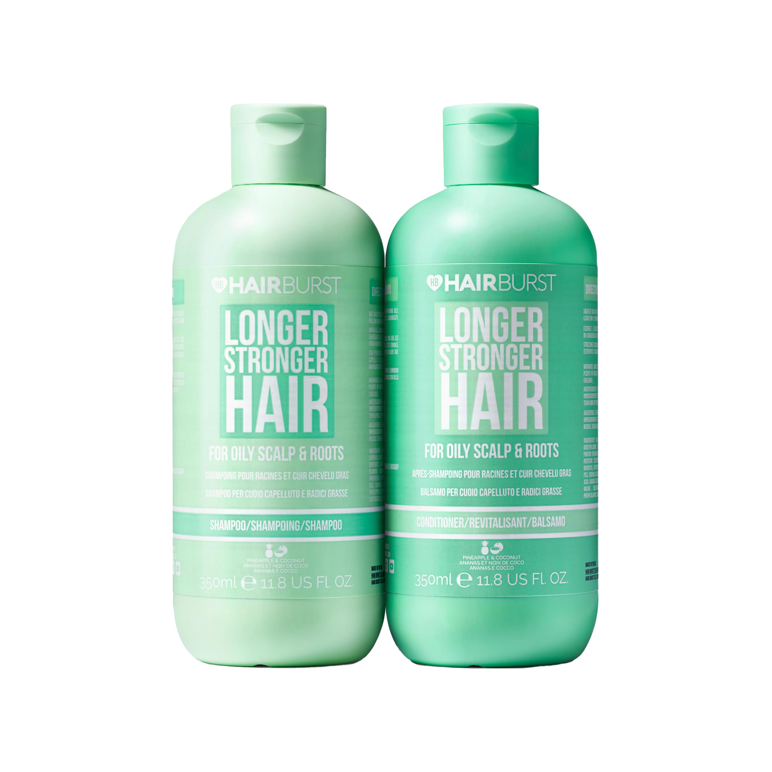 HAIR BURST Shampoo & Conditioner Set for Oily Hair — Deep Cleansing, Purifying & Hydrating with Tropical Aroma - Promotes Growth, Reduces Hair Loss-Free of SLS, Silicones & Parabens - Made in UK — image 1