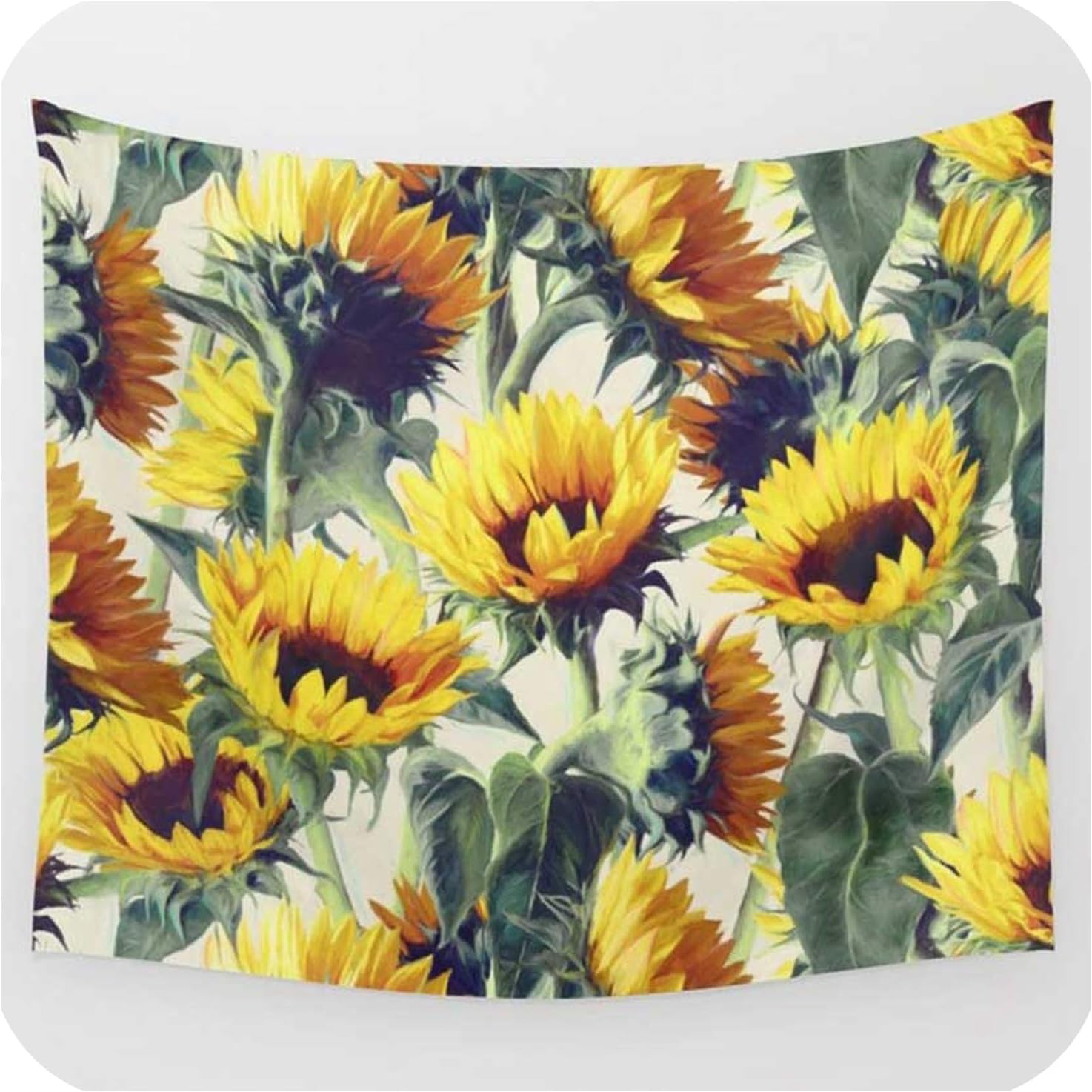 Flower Wall Decorative Tapestries Colorful Country Style