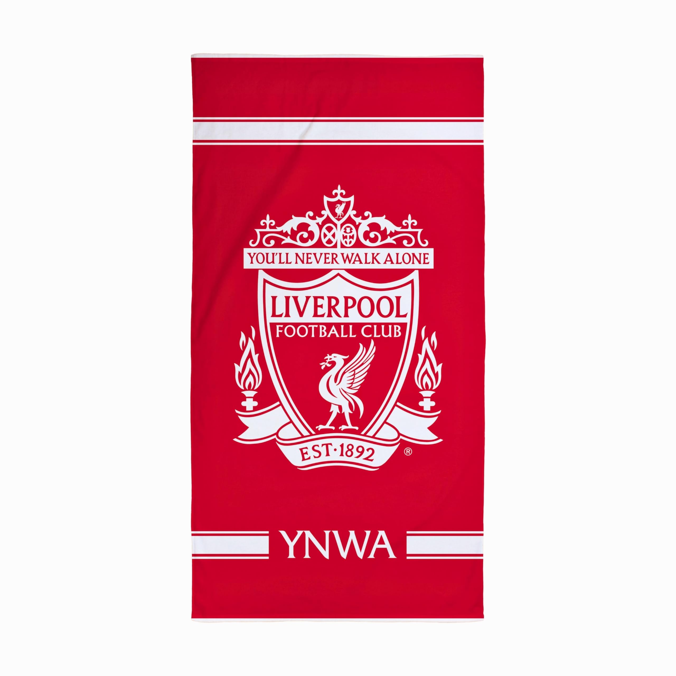 Character World Liverpool FC Officially Licensed Towel | Super Soft Feel, YNWA Football Club Design | Perfect The Home, Bath, Beach & Swimming Pool | One Size 75cm x 150cm | 100% Cotton