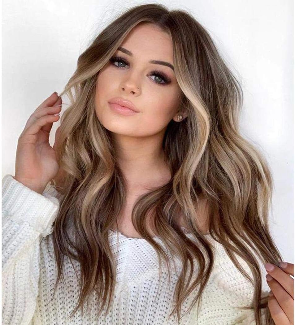 Amazon Com Ribitens Women Fashion Natural Soft Curly Wavy Wig