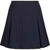 Izod Girls' School Uniform Pull-on Scooter Skirt with Undershorts, Knit Waistband &amp; Functional Pockets, Wrinkle Resistant