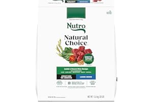 NUTRO Natural Choice Large Breed Adult Dry Dog Food, Lamb & Rice Recipe, 13.61kg (30LB) Bag